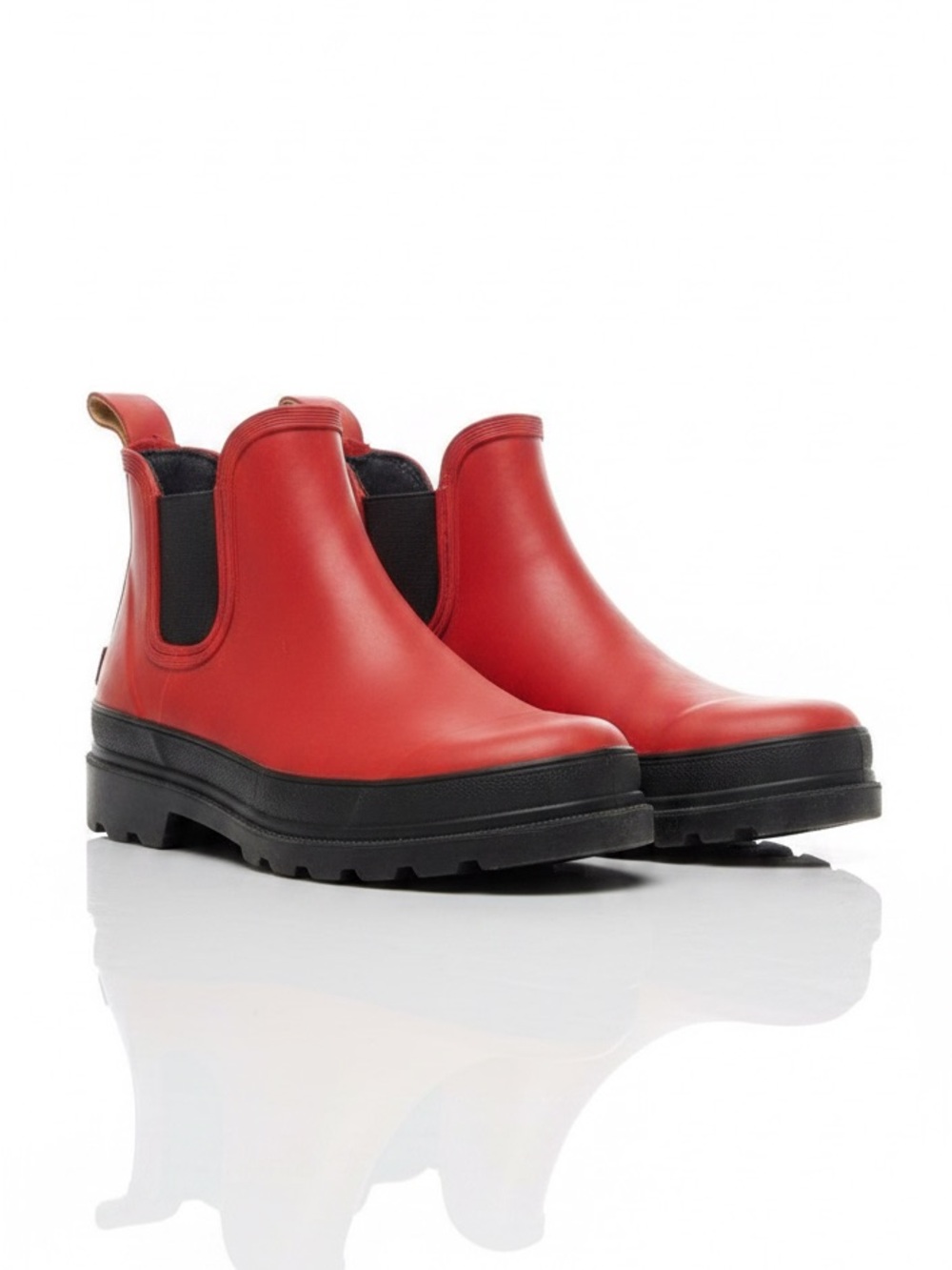 Kodiak Steel Shank Rubber Work Boots Size 6 Red/Black